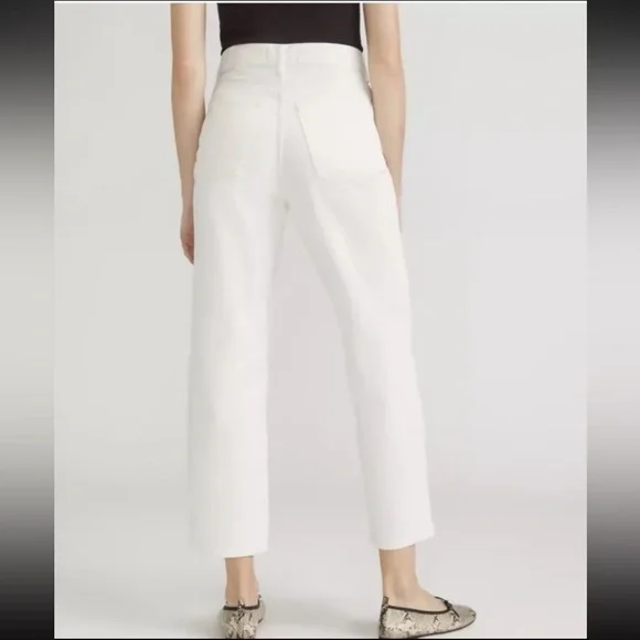 Everlane Womens The Painter Jean Bone White Size sz 27NWT $128 - Picture 2 of 13